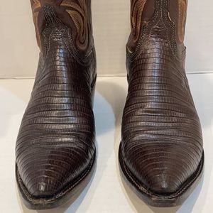 Lucchese Ladies Lizard Cowboy Boots